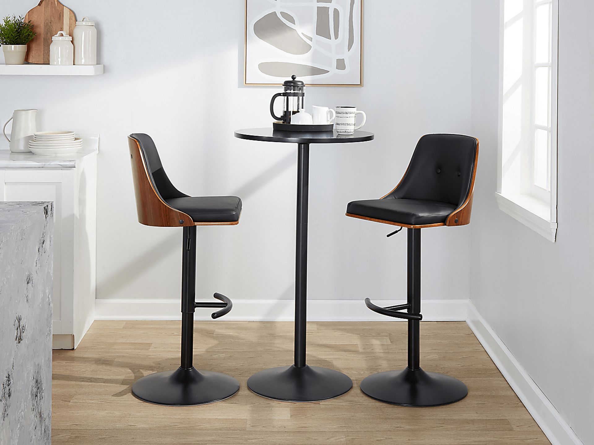 Wyndtop Black Adjustable Barstool, Set of 2 - Image 3