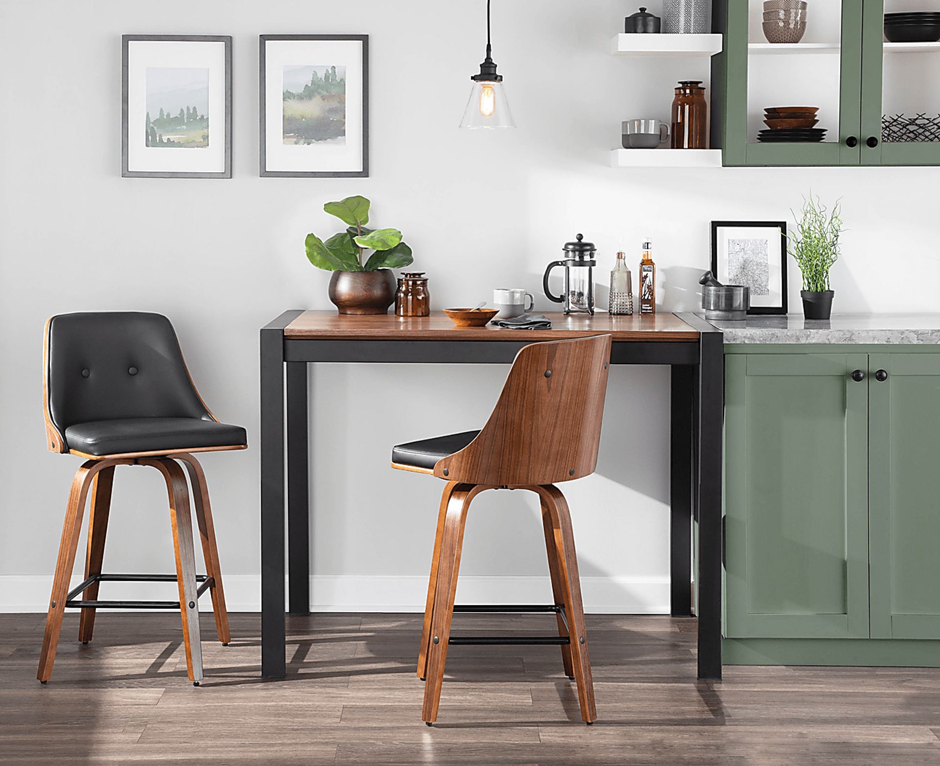 Wyndtop Black Counter Height Stool, Set of 2 - Image 2