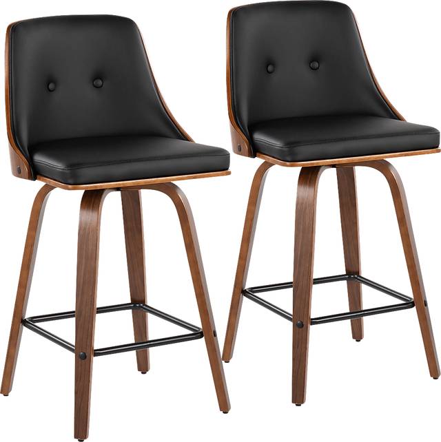 Wyndtop Black Counter Height Stool, Set of 2 - Thumbnail - Image 1