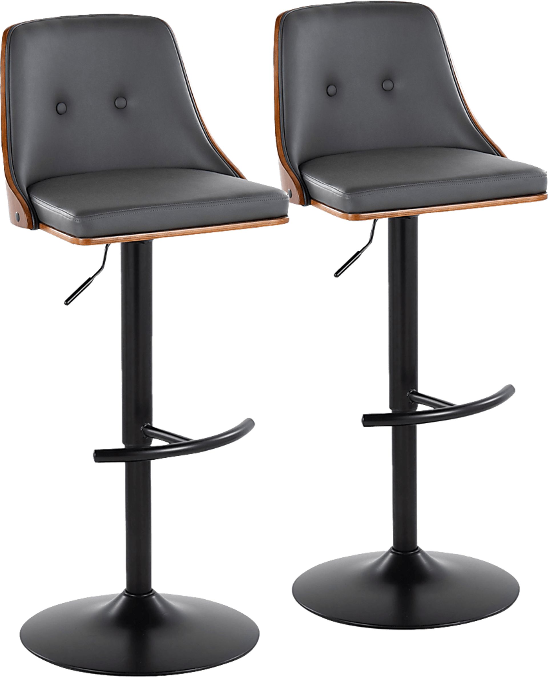 Wyndtop Gray Adjustable Barstool, Set of 2 - Image 1