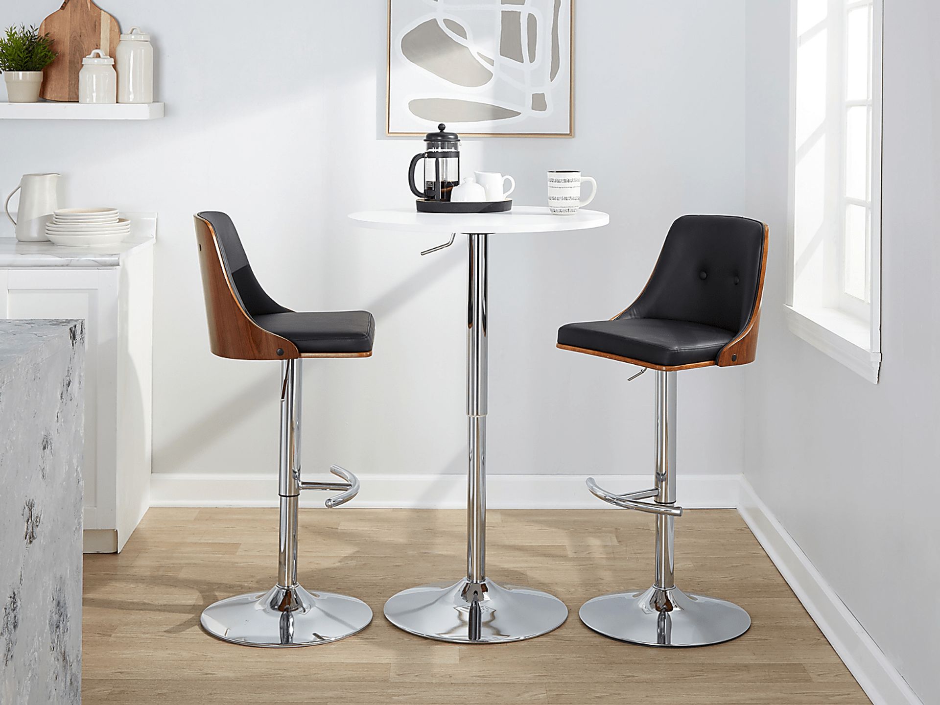 Wyndtop III Black Adjustable Barstool, Set of 2 - Image 5