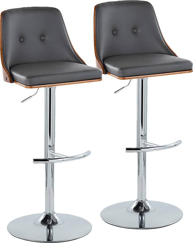 Wyndtop III Gray Adjustable Barstool, Set of 2 - Thumbnail - Image 1