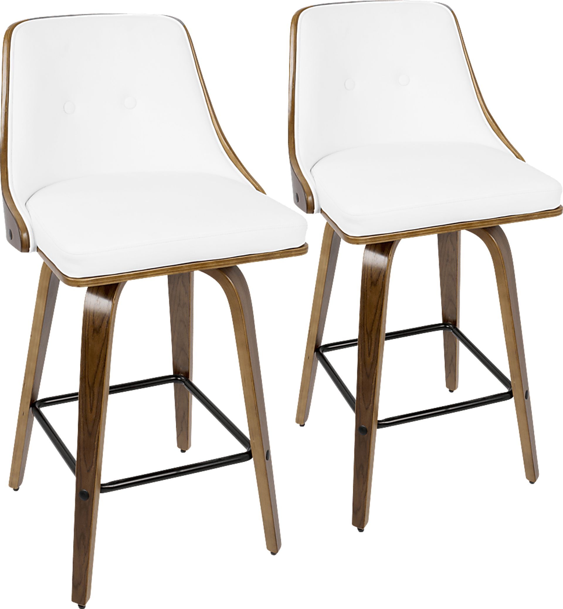 Wyndtop White Counter Height Stool, Set of 2 - Image 1