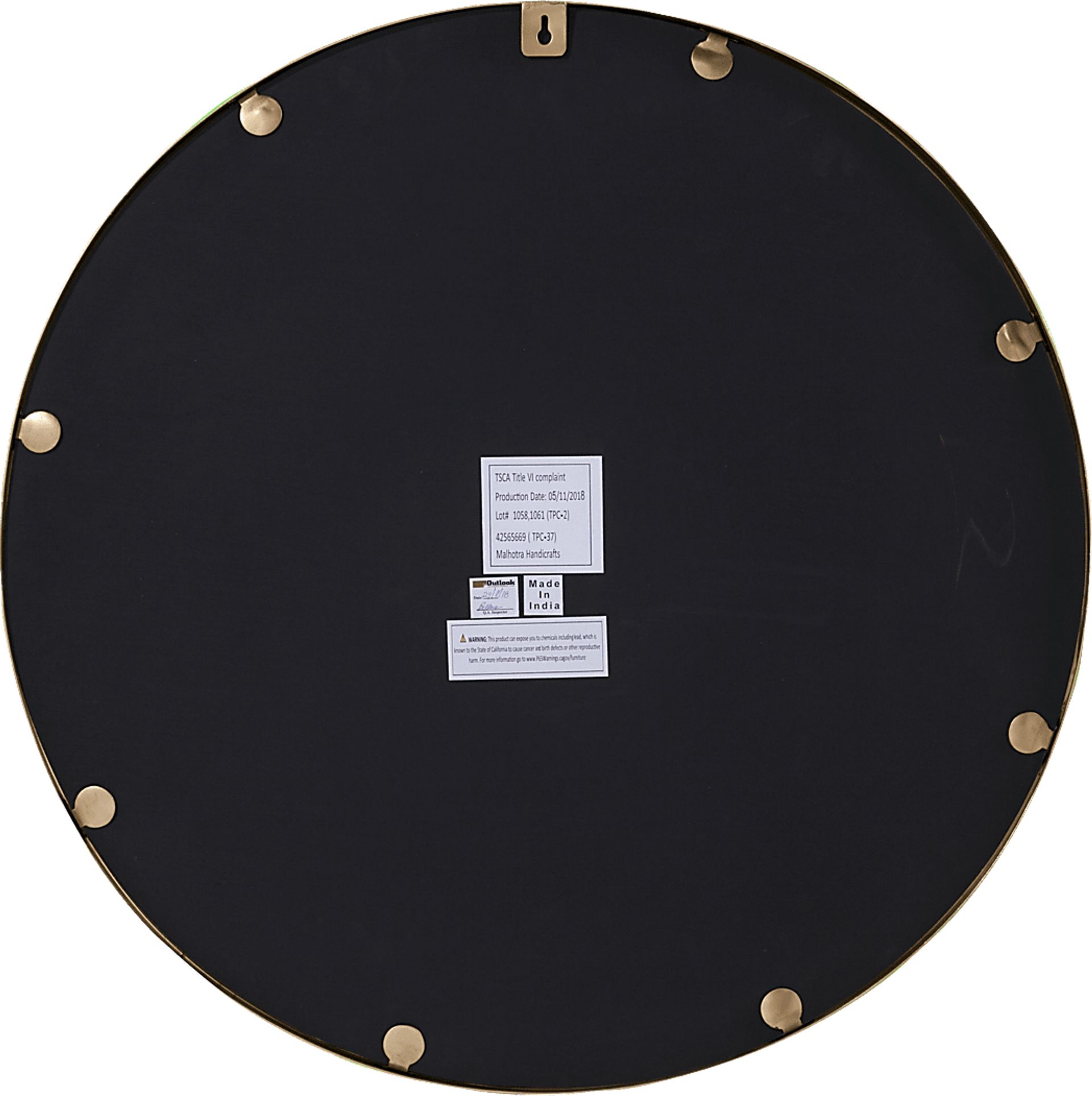 Wynell Brass Accent Mirror - Image 6