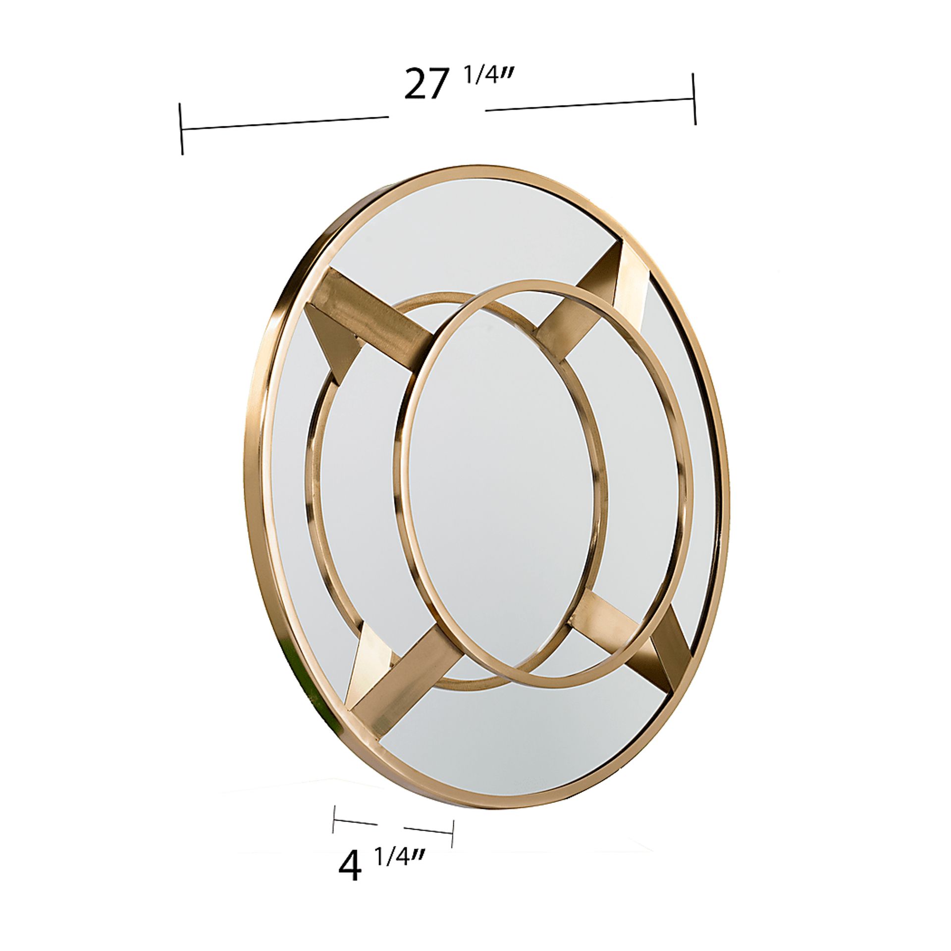 Wynell Brass Accent Mirror - Image 8