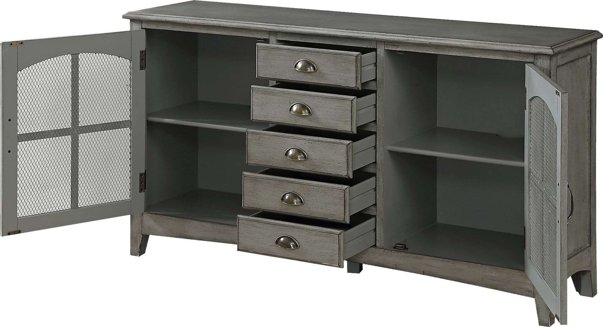 Wynfield  Gray Credenza - Image 4