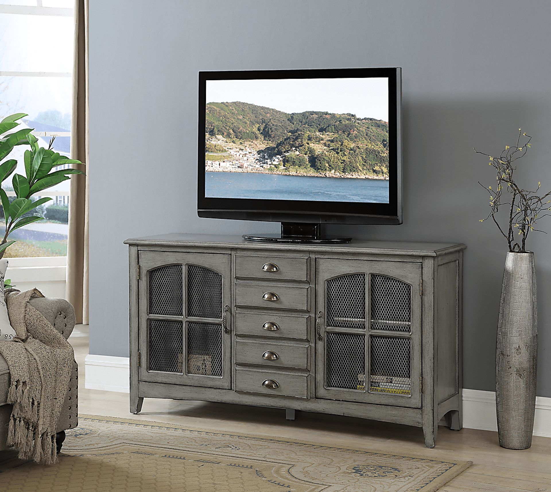 Wynfield  Gray Credenza - Image 6