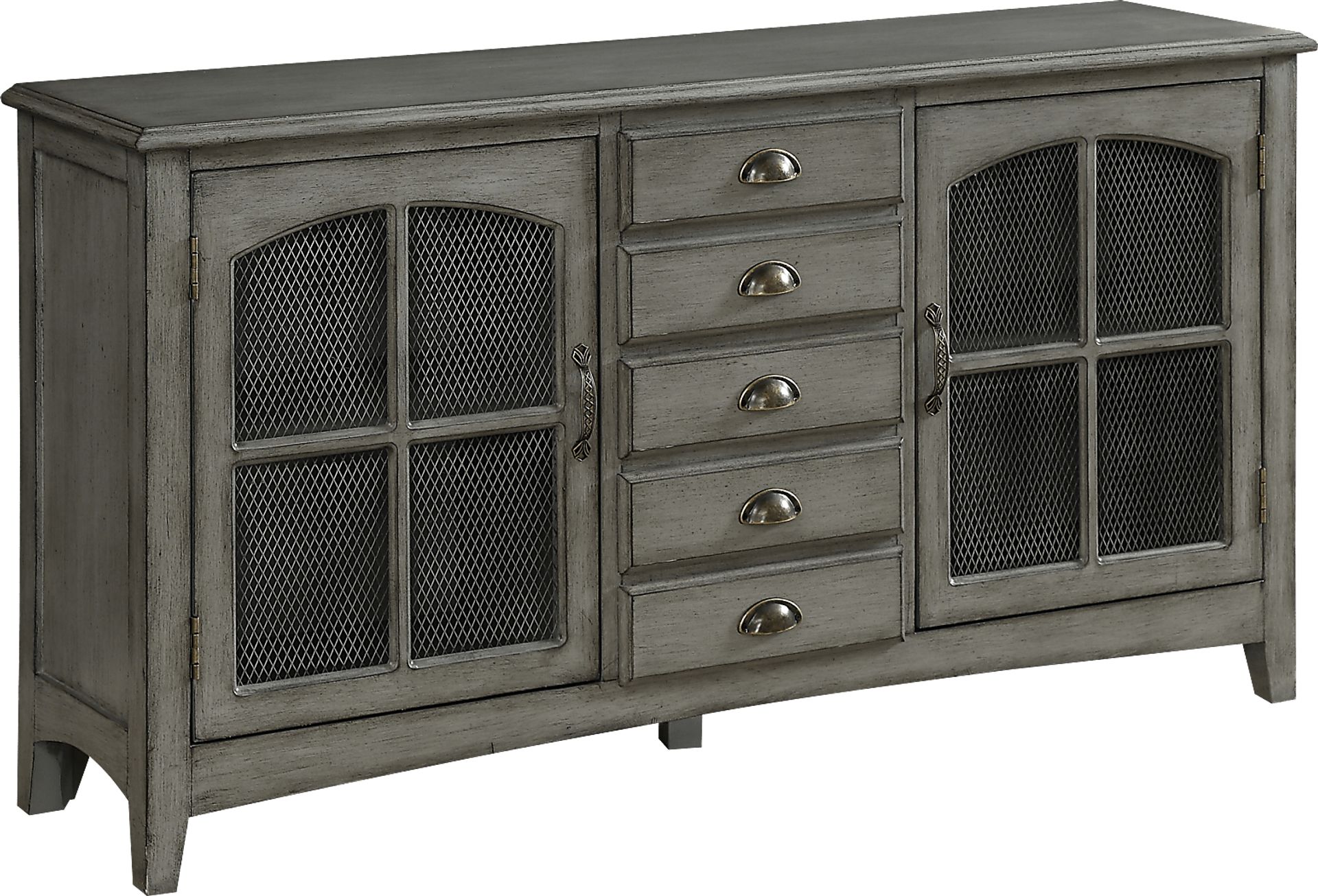 Wynfield  Gray Credenza - Image 1