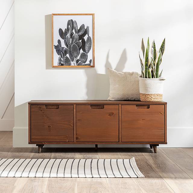 Wynington Walnut Accent Bench - Thumbnail - Image 5