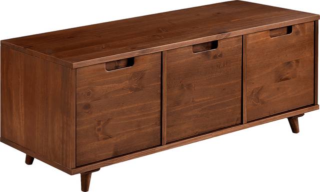 Wynington Walnut Accent Bench - Thumbnail - Image 1