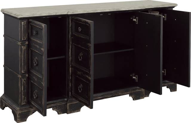 Wynmoore Black Credenza - Thumbnail - Image 4