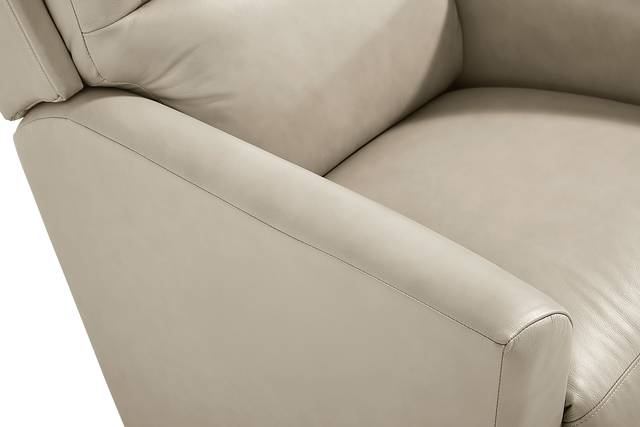 Wynne I Gray Leather Rocker Recliner - Thumbnail - Image 3