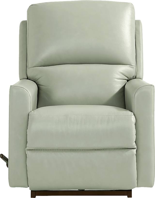 Wynne I Seafoam Leather Rocker Recliner - Thumbnail - Image 2