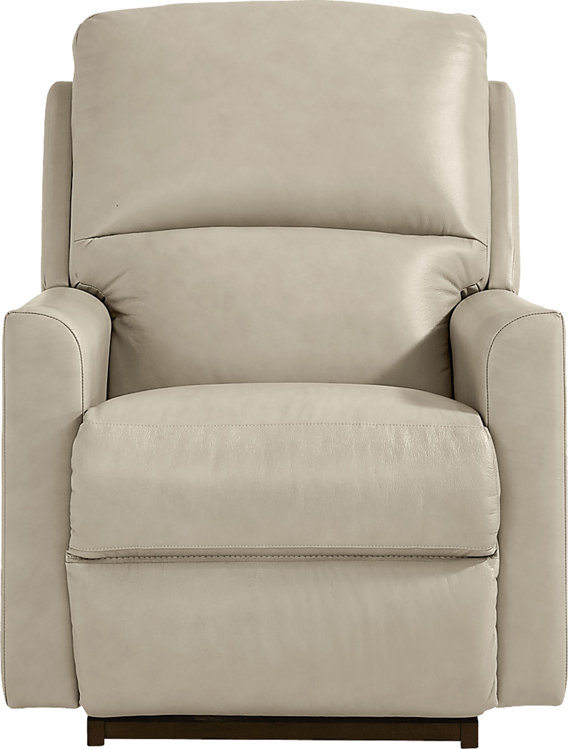 Wynne III Gray Leather Dual Power Recliner - Image 2