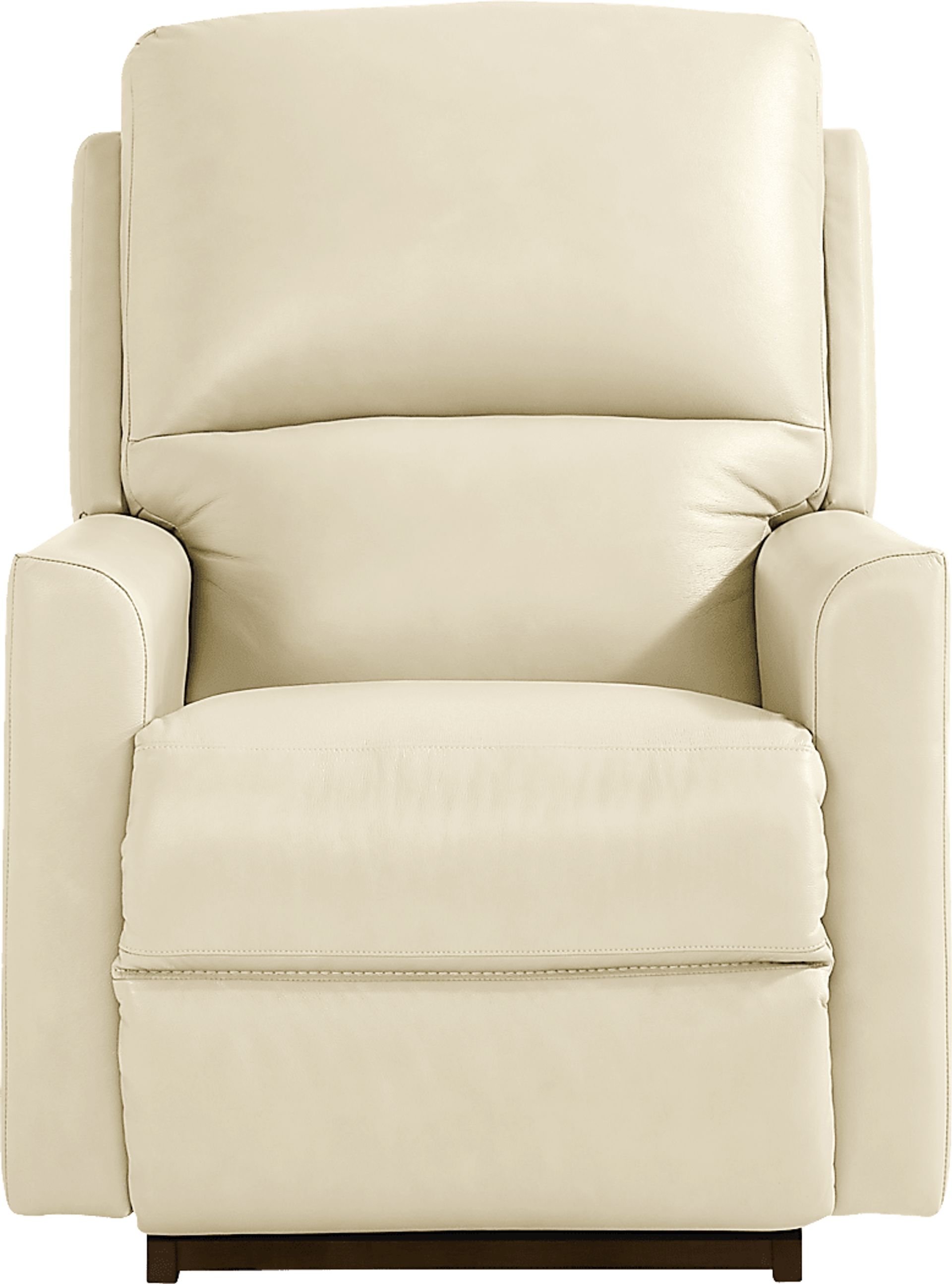 Wynne III Ivory Leather Dual Power Recliner - Image 2