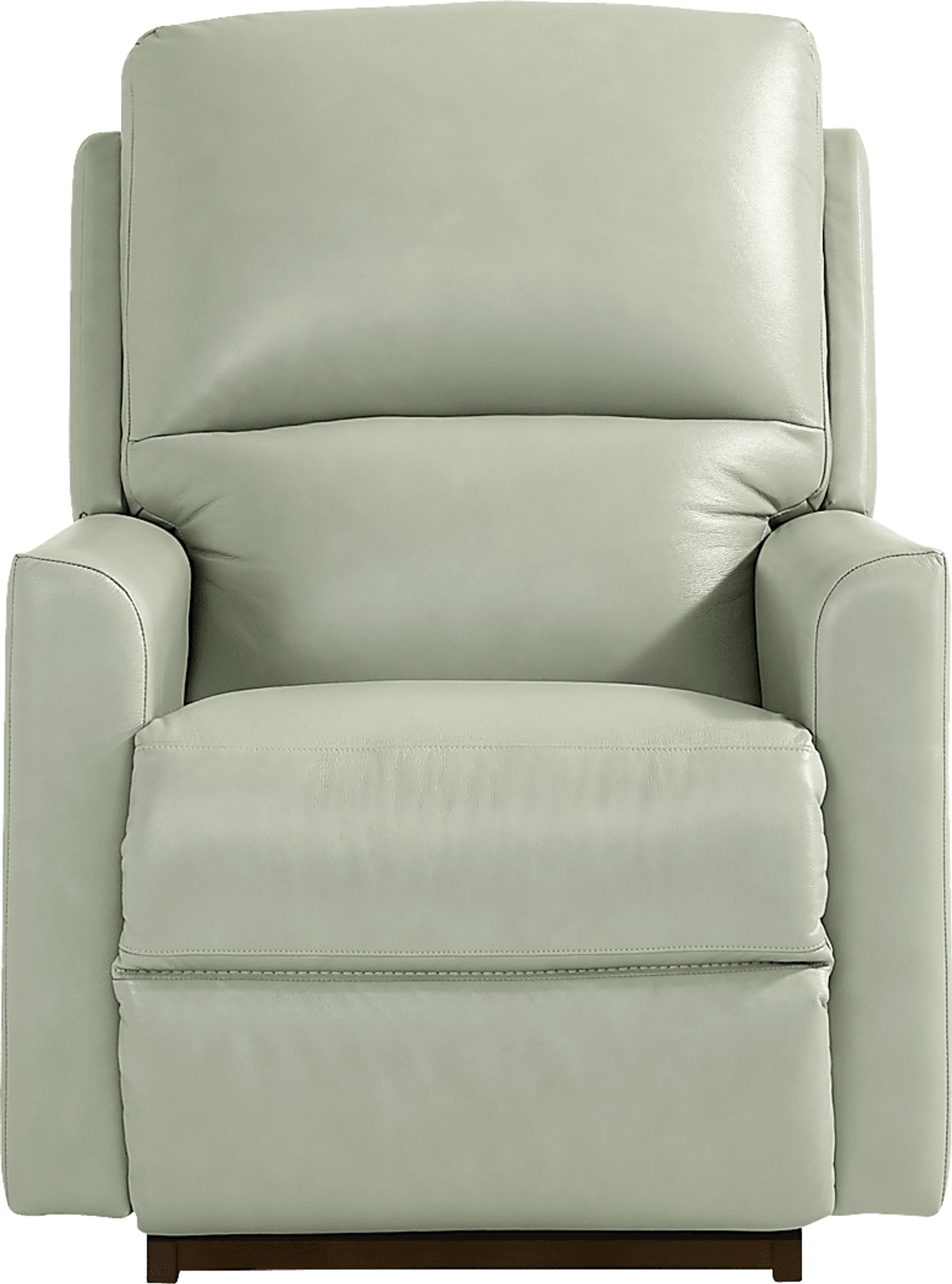 Wynne III Seafoam Leather Dual Power Recliner - Image 2