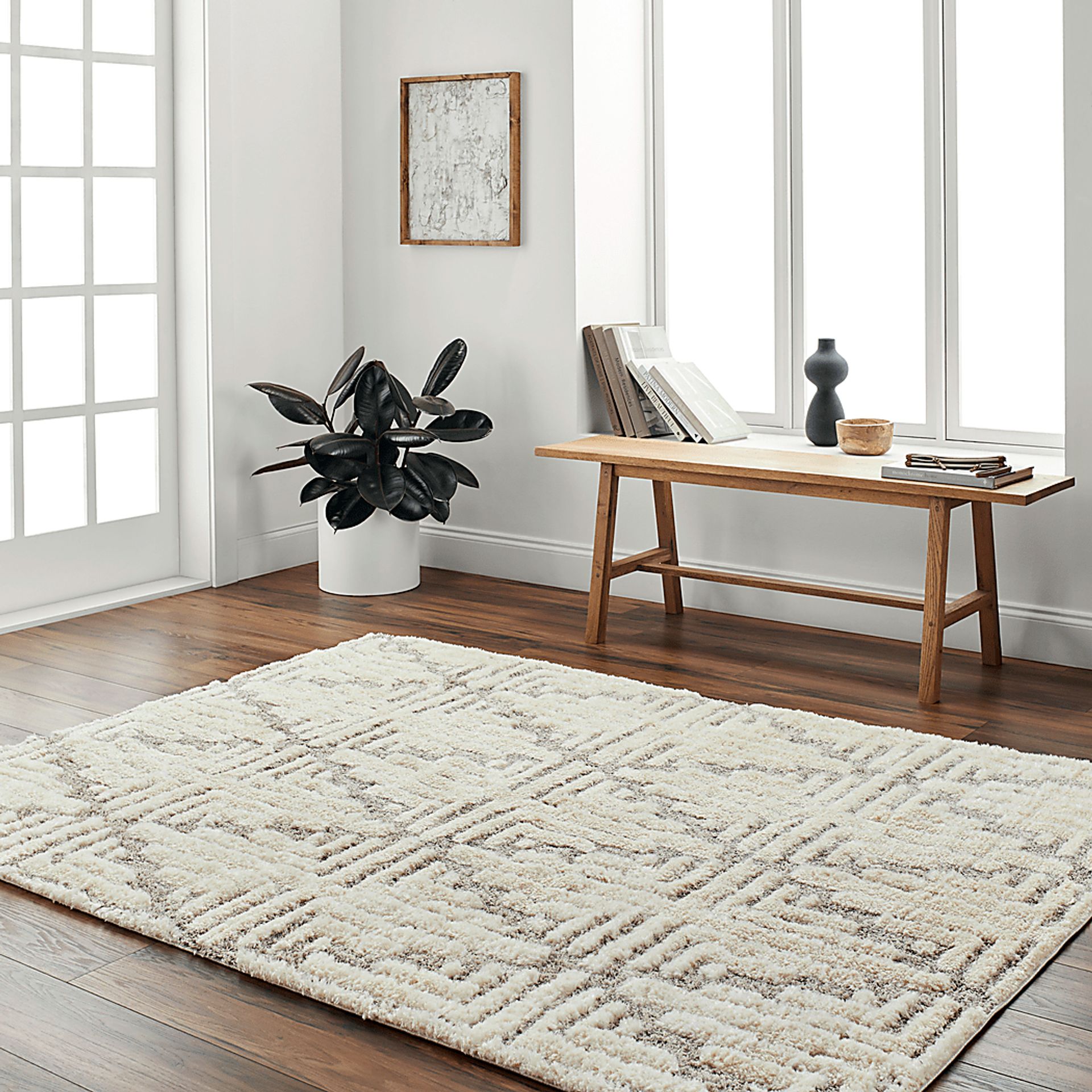 Wynneford Cream 5'3 x 7' Rug - Image 3