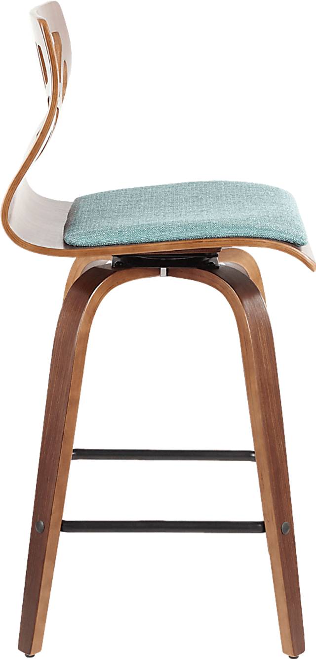 Wynston Teal Counter Height Stool, Set of 2 - Thumbnail - Image 7
