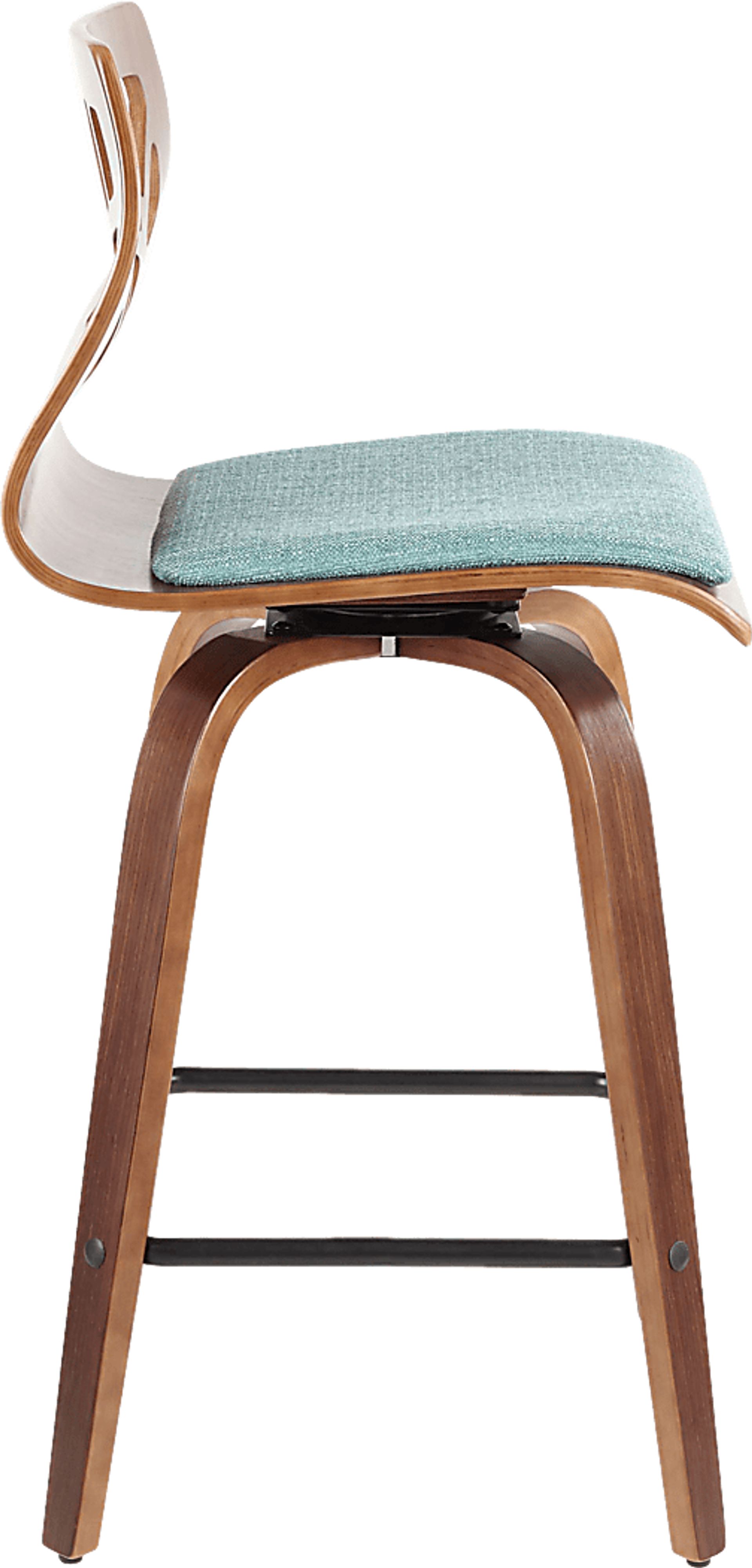 Wynston Teal Counter Height Stool, Set of 2 - Image 7