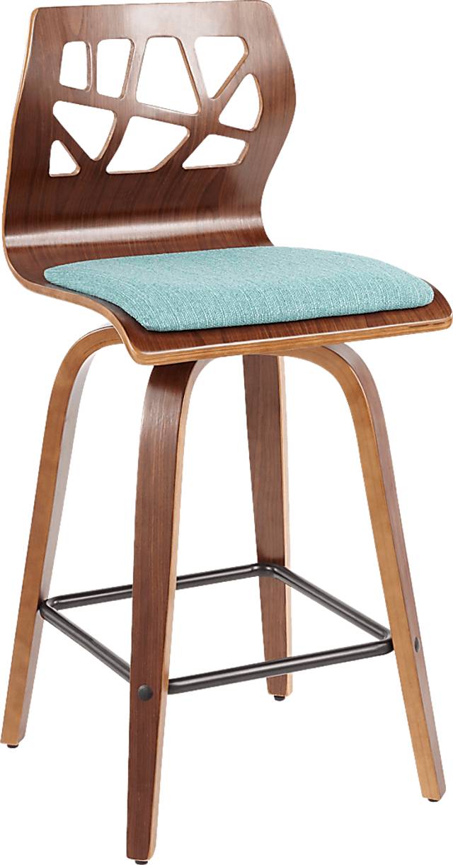 Wynston Teal Counter Height Stool, Set of 2 - Thumbnail - Image 8