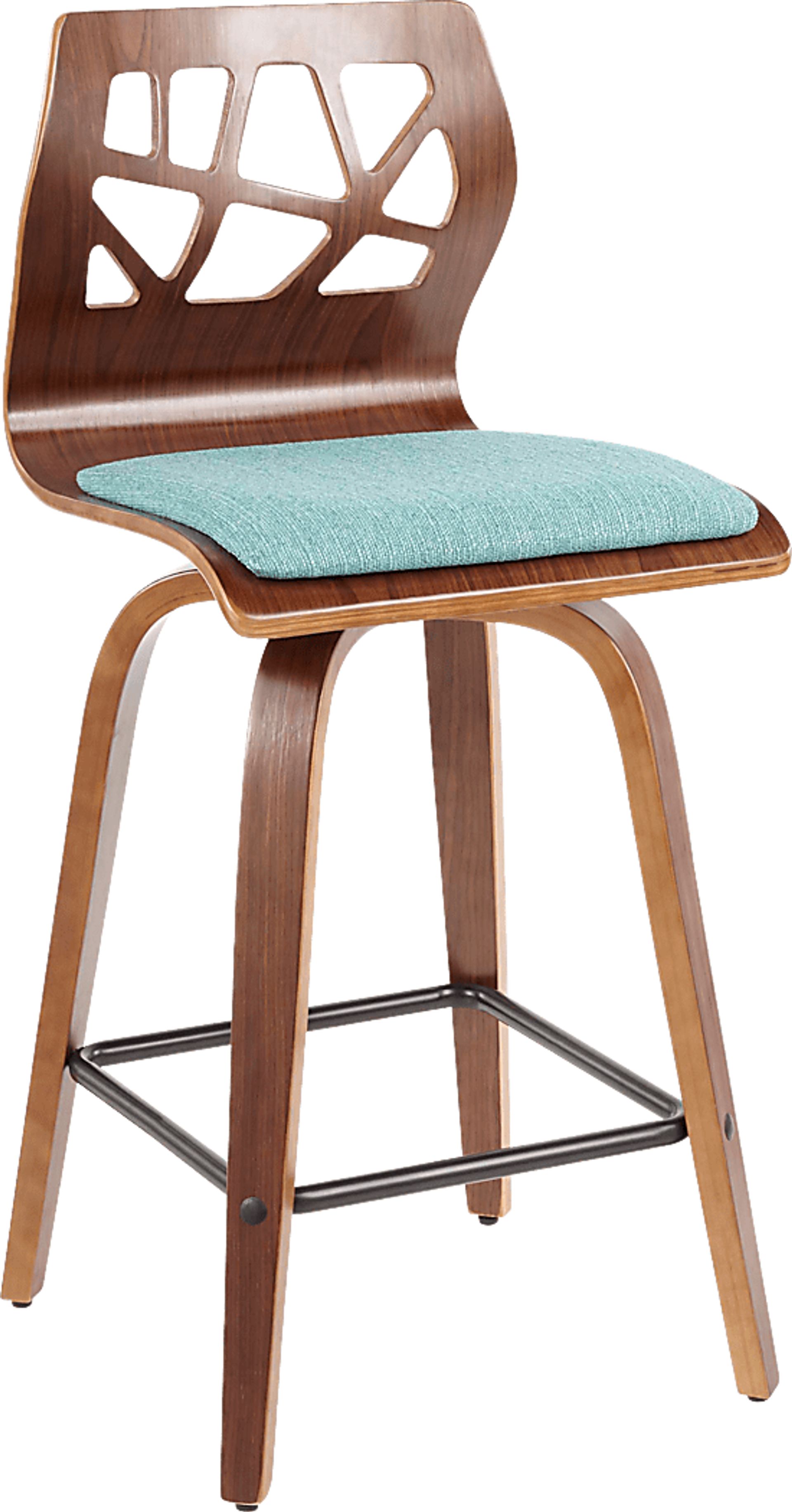 Wynston Teal Counter Height Stool, Set of 2 - Image 8