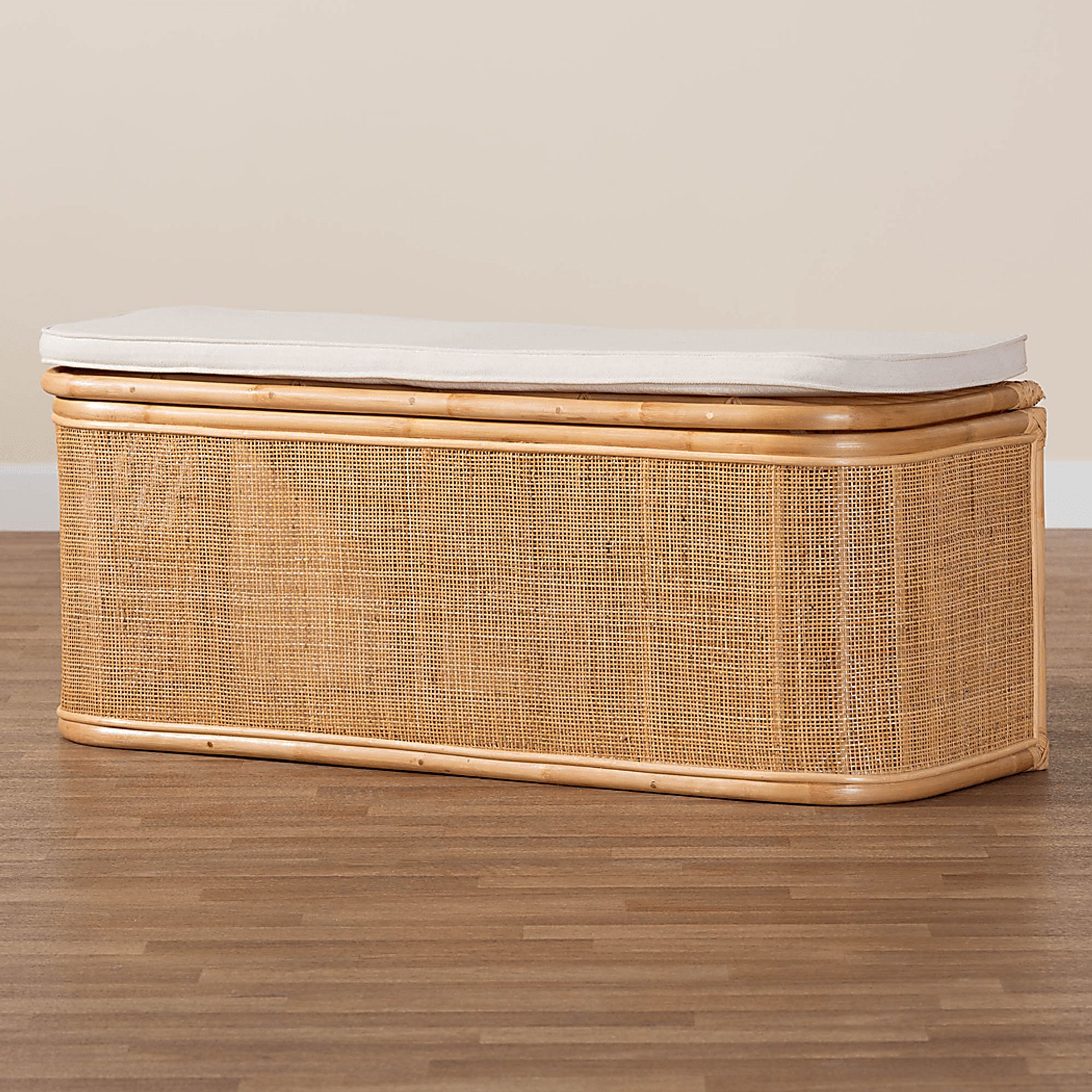 Wynstone Brown Storage Bench - Image 4