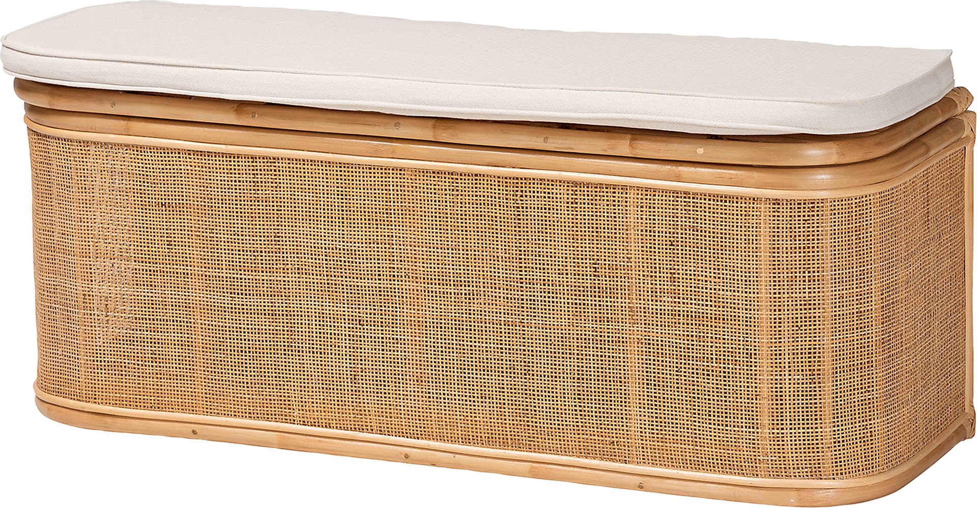 Wynstone Brown Storage Bench - Image 1