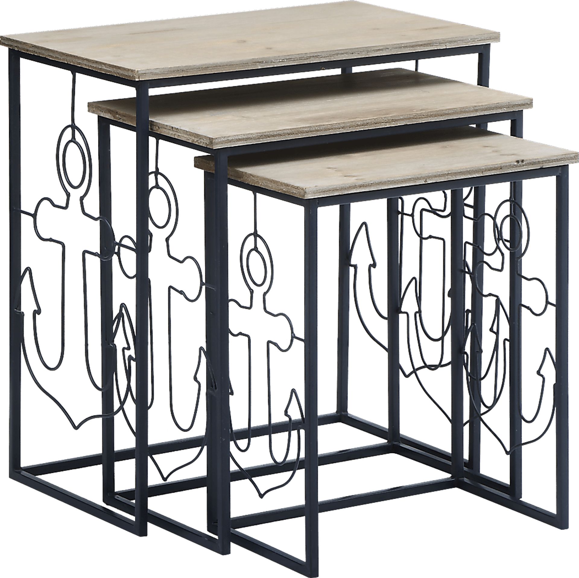Wyola Way Beige Set of 3 Nesting Tables - Image 1