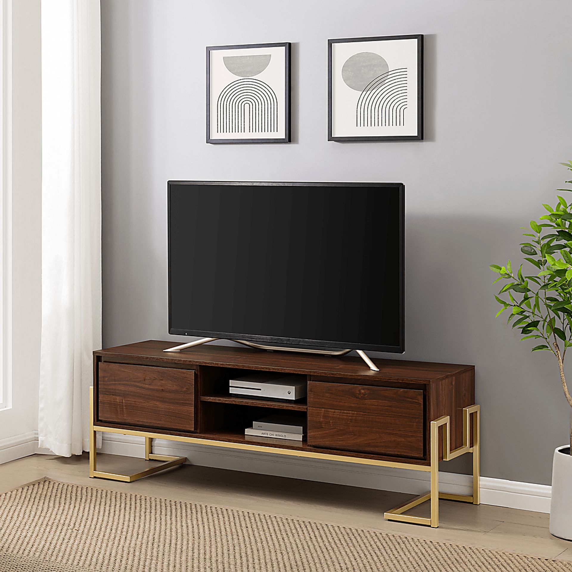 Wysalla Walnut 60 in. Console - Image 3