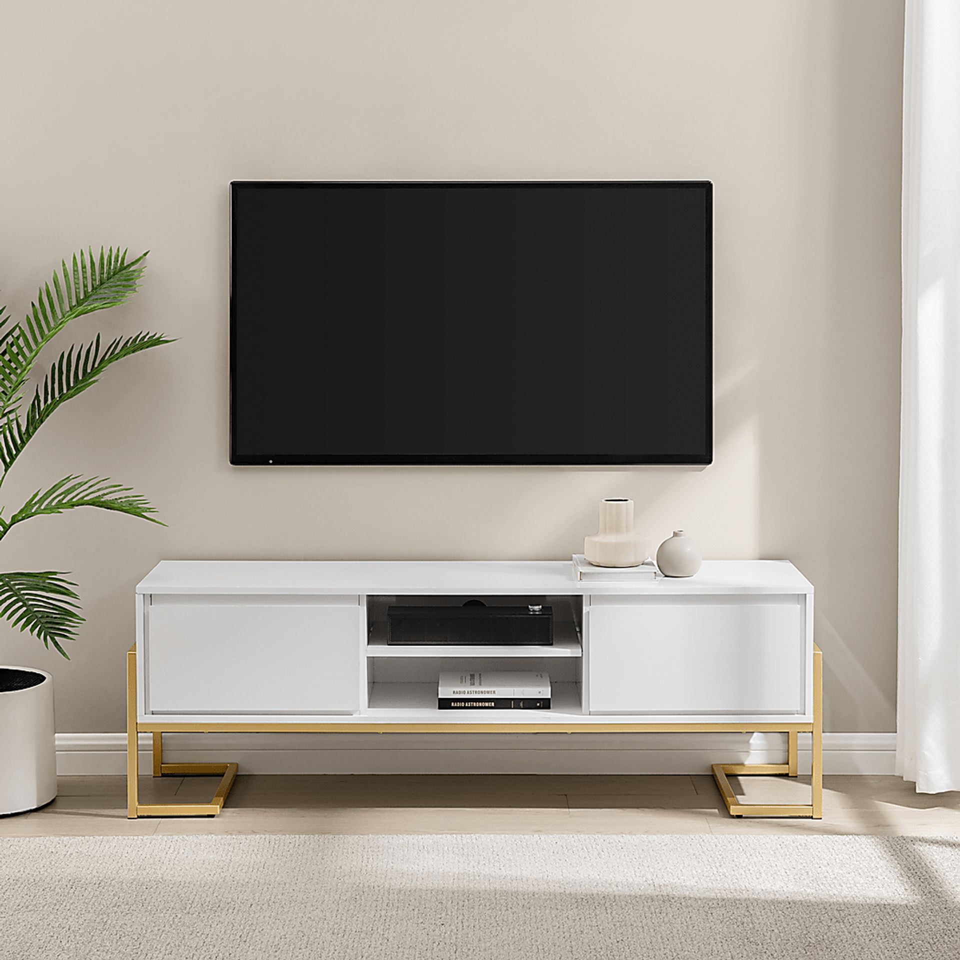 Wysalla White 60 in. Console - Image 2
