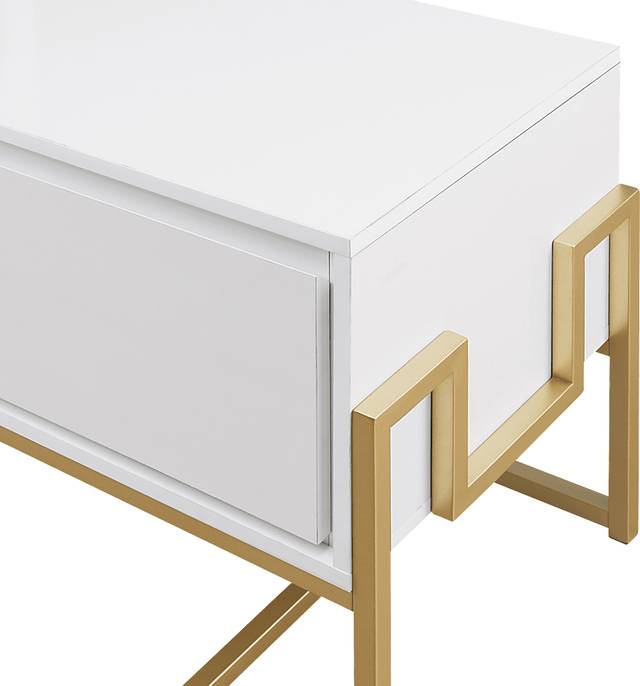 Wysalla White 60 in. Console - Thumbnail - Image 5