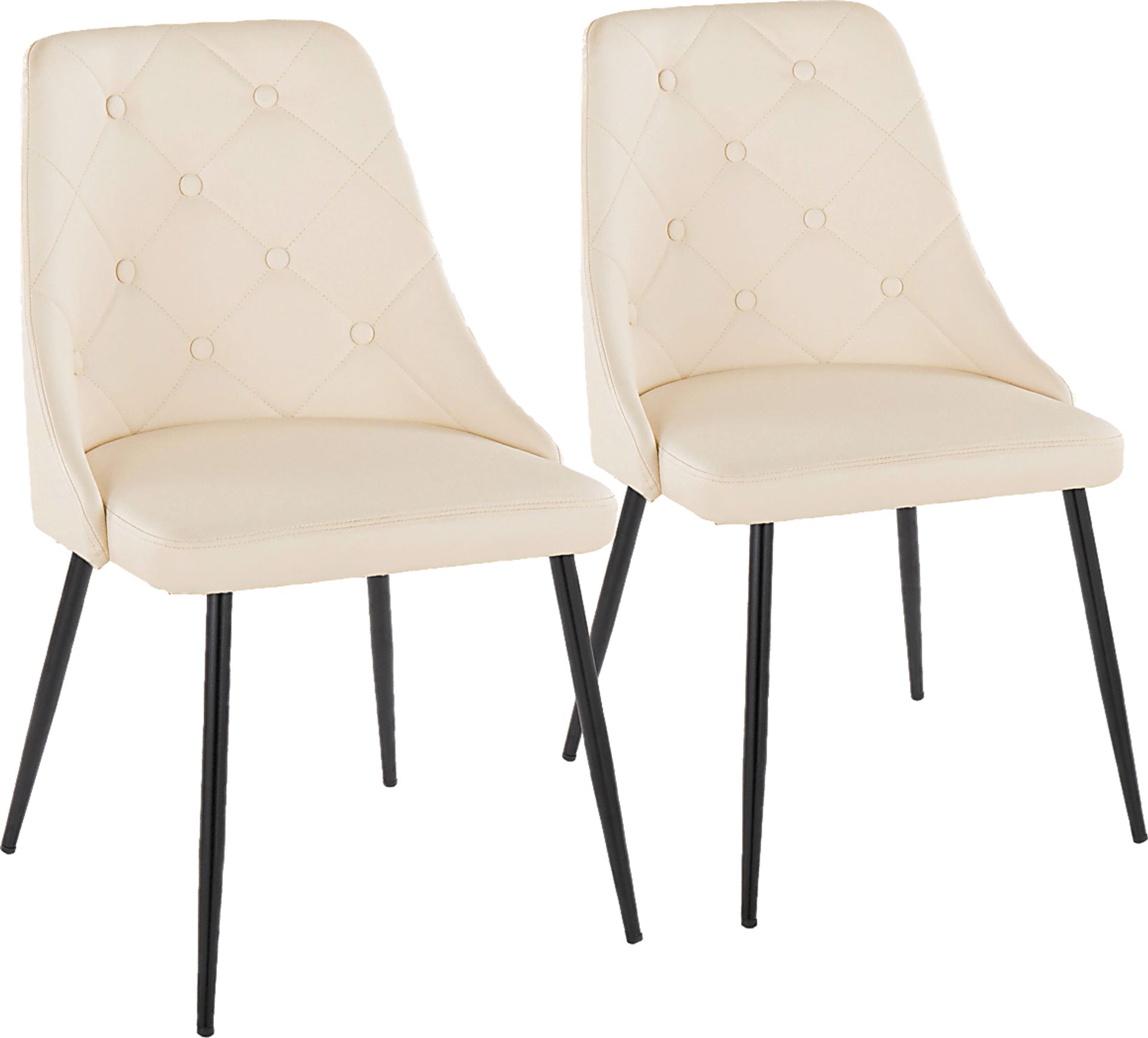 Wytona II Black Side Chair, Set of 2 - Image 1