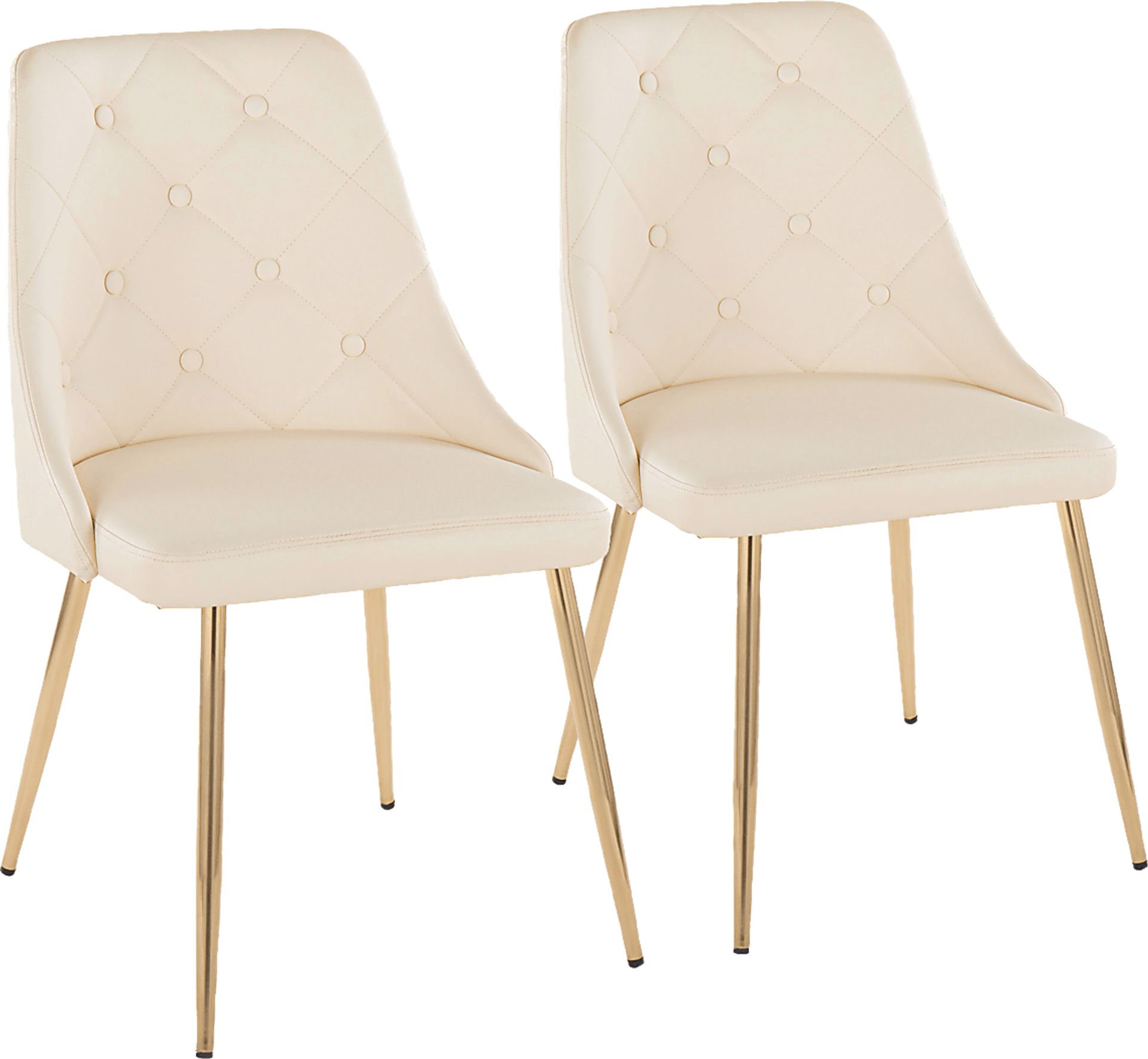 Wytona II Gold Side Chair, Set of 2 - Image 1