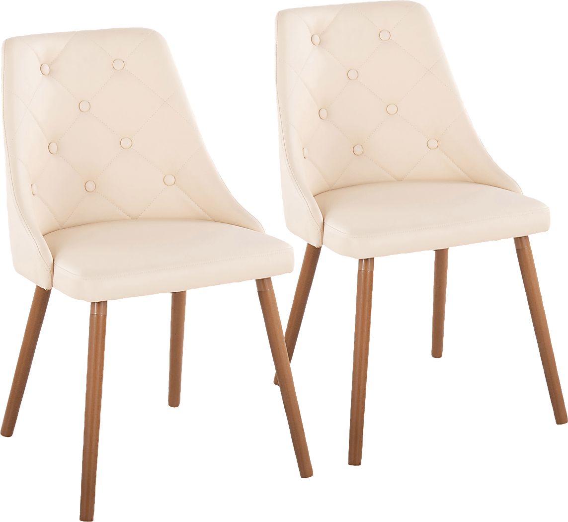 Wytona II Walnut Side Chair, Set of 2