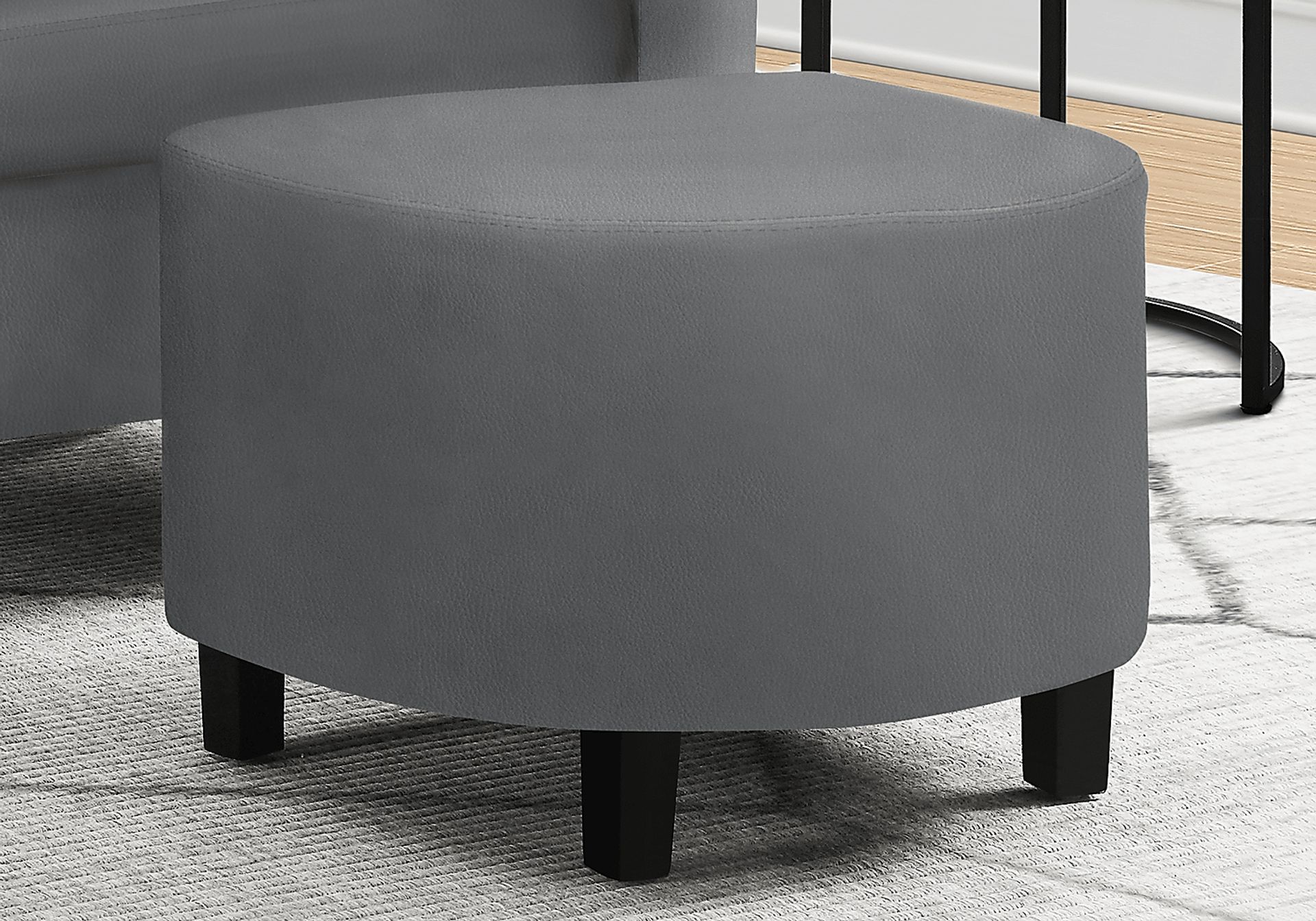 Wytower Gray Accent Chair with Ottoman - Image 3