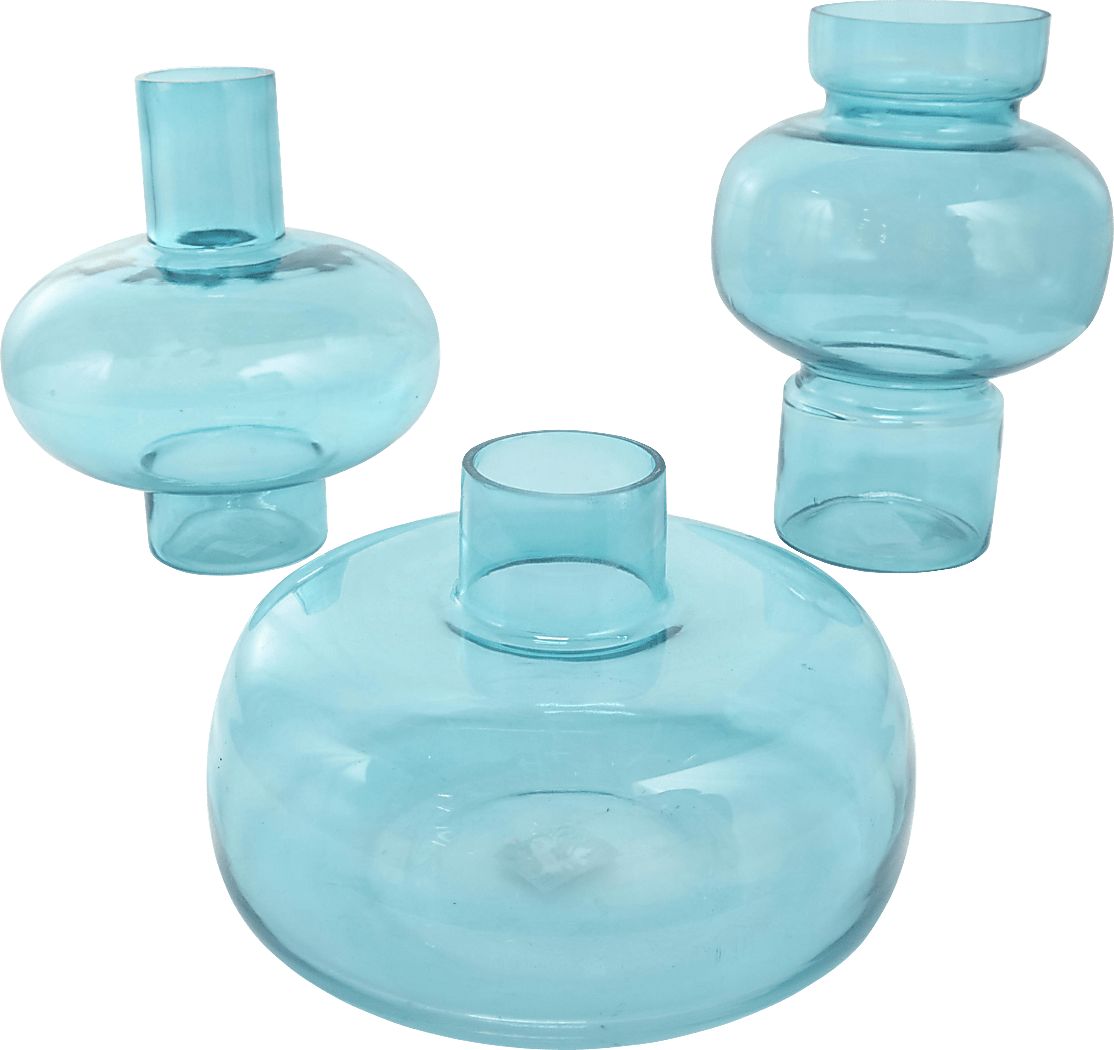 Xaleo Blue Vase, Set of 3