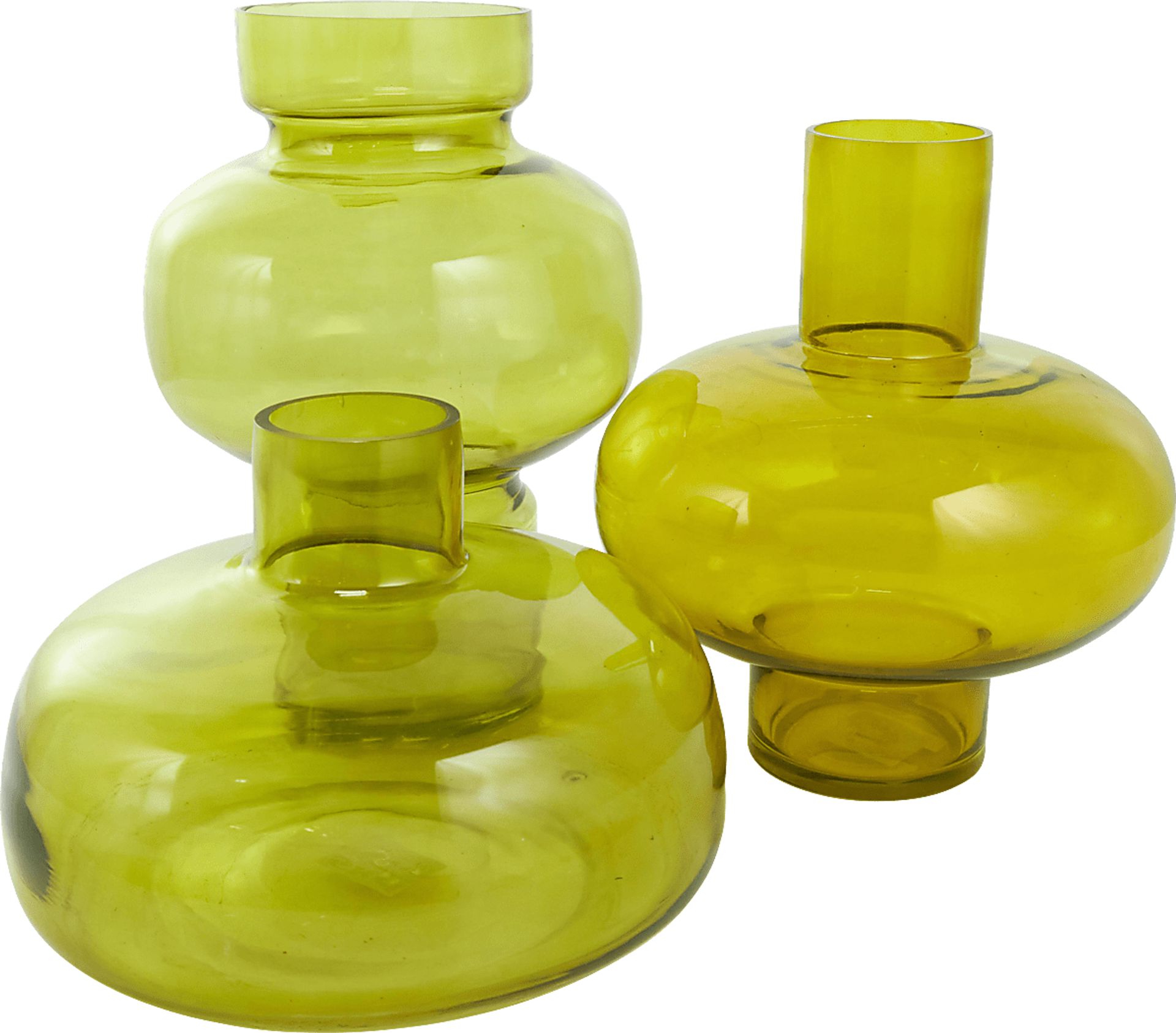 Xaleo Green Vase, Set of 3 - Image 8