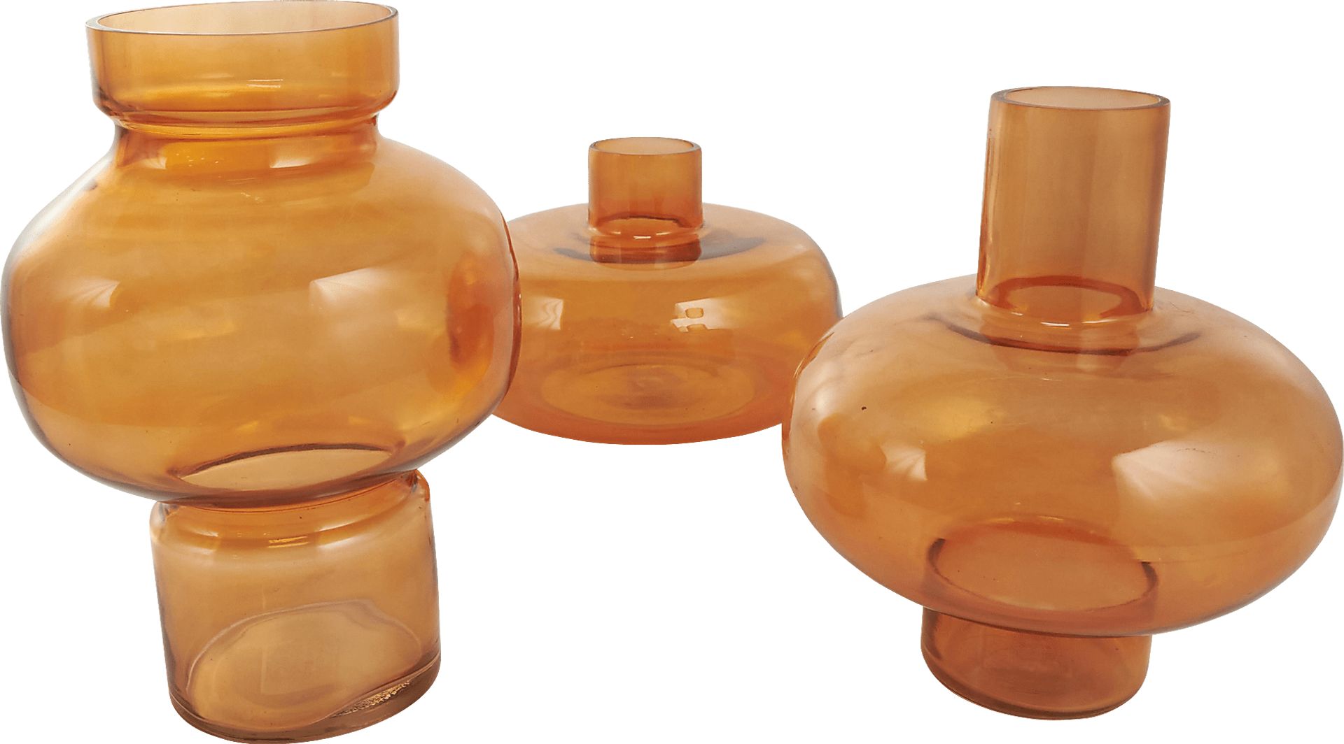 Xaleo Orange Vase, Set of 3 - Image 4