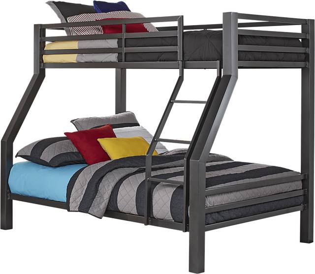 Xander Gray Twin/Full Bunk Bed - Thumbnail - Image 1