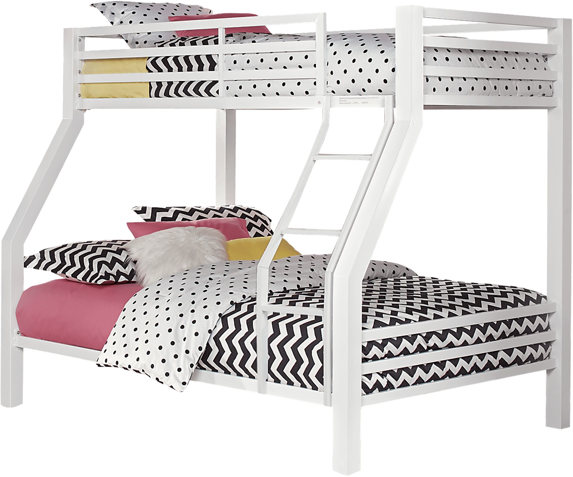 Kids Barringer Place White 5 Pc Bedroom with Xander Twin/Full Bunk - Image 2