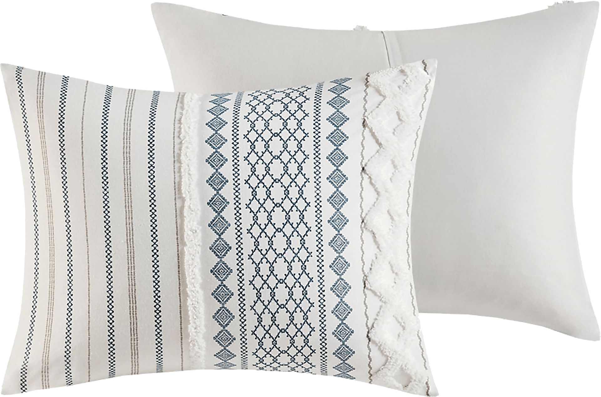 Xandr White Full/ Queen 3 pc Comforter Set - Image 8
