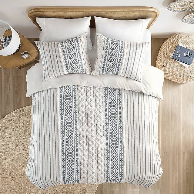 Xandr White King/ Cal 3 pc Comforter Set - Thumbnail - Image 4