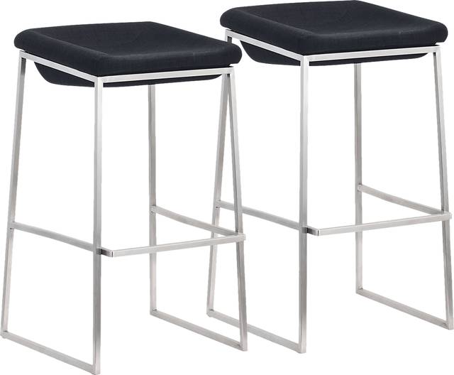 Xantho Dark Gray Barstool, Set of 2 - Thumbnail - Image 1