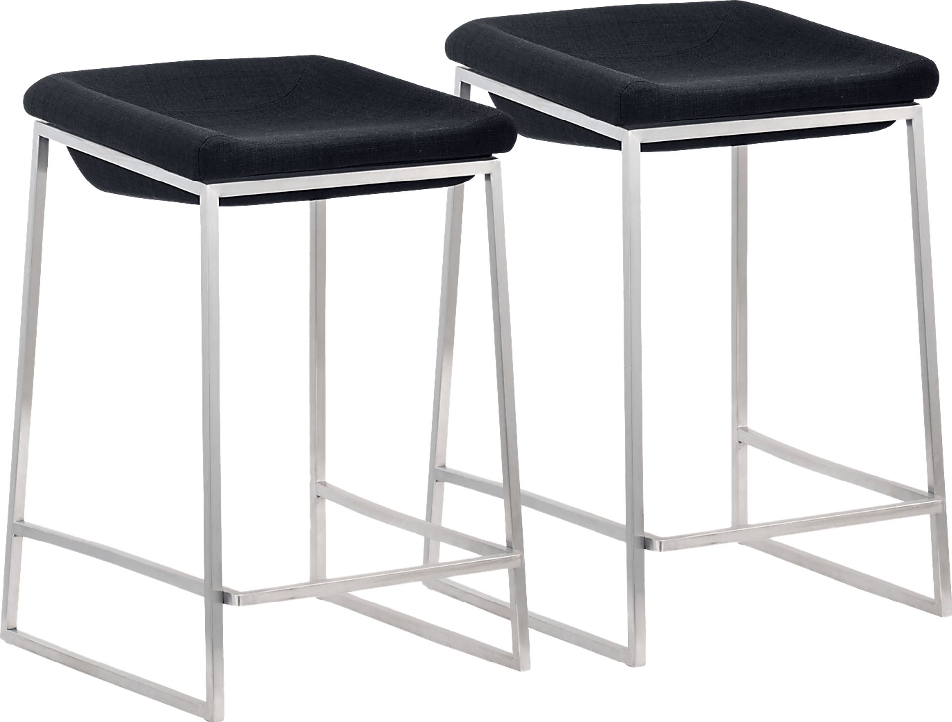 Xantho Dark Gray Counter Height Stool, Set of 2 - Image 1