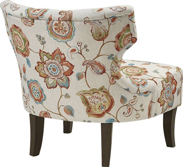 Xenia Orange Accent Chair - Thumbnail - Image 4