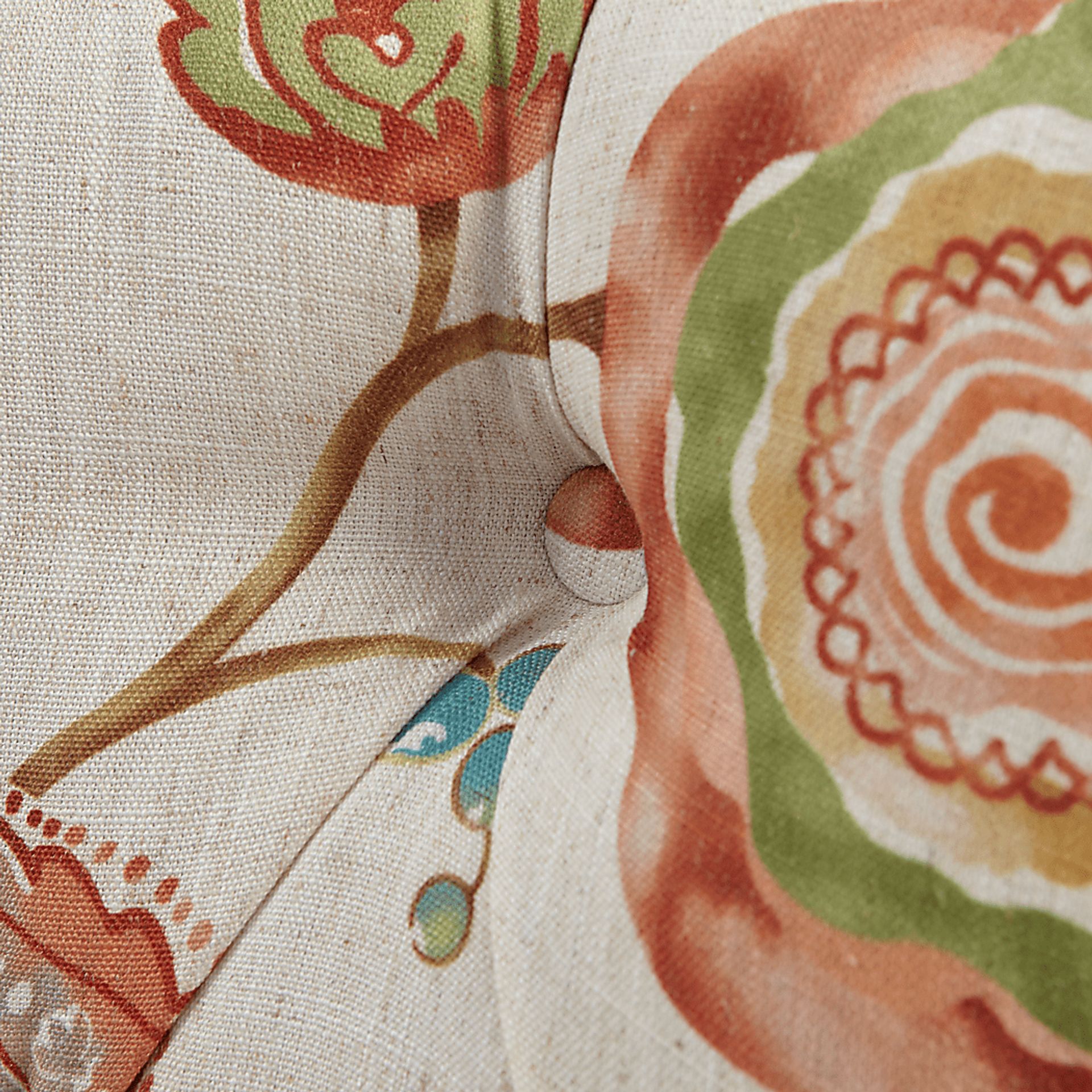 Xenia Orange Accent Chair - Image 6