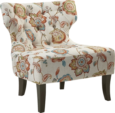 Xenia Orange Accent Chair