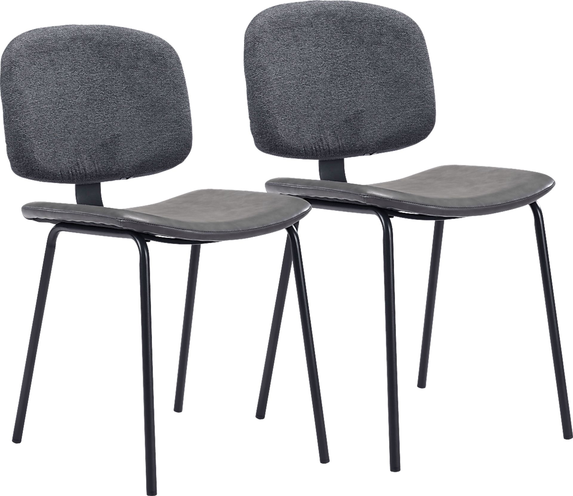 Xenodice Gray Side Chair, Set of 2 - Image 1