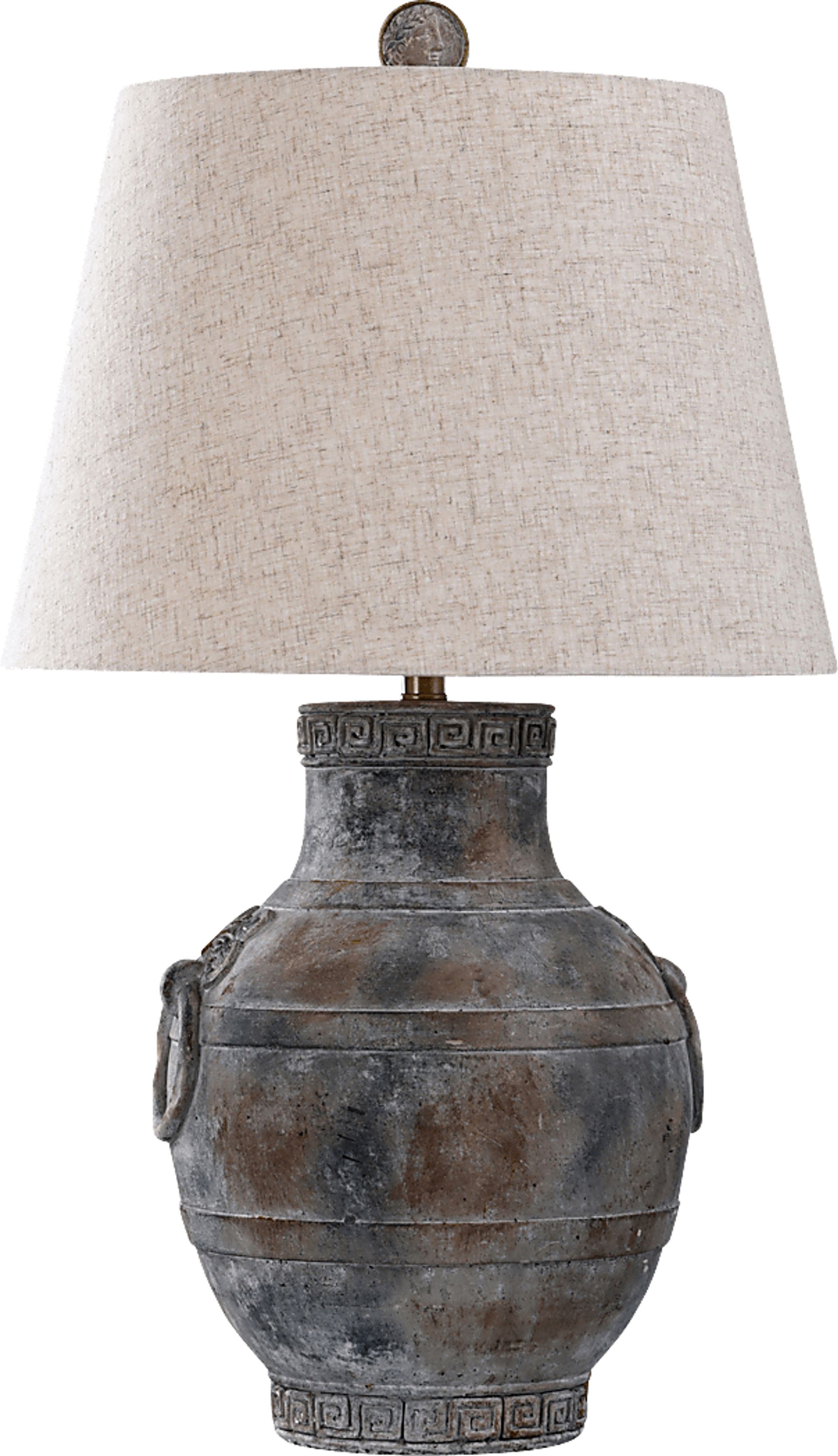 Xilo Circle Brown Lamp - Image 1