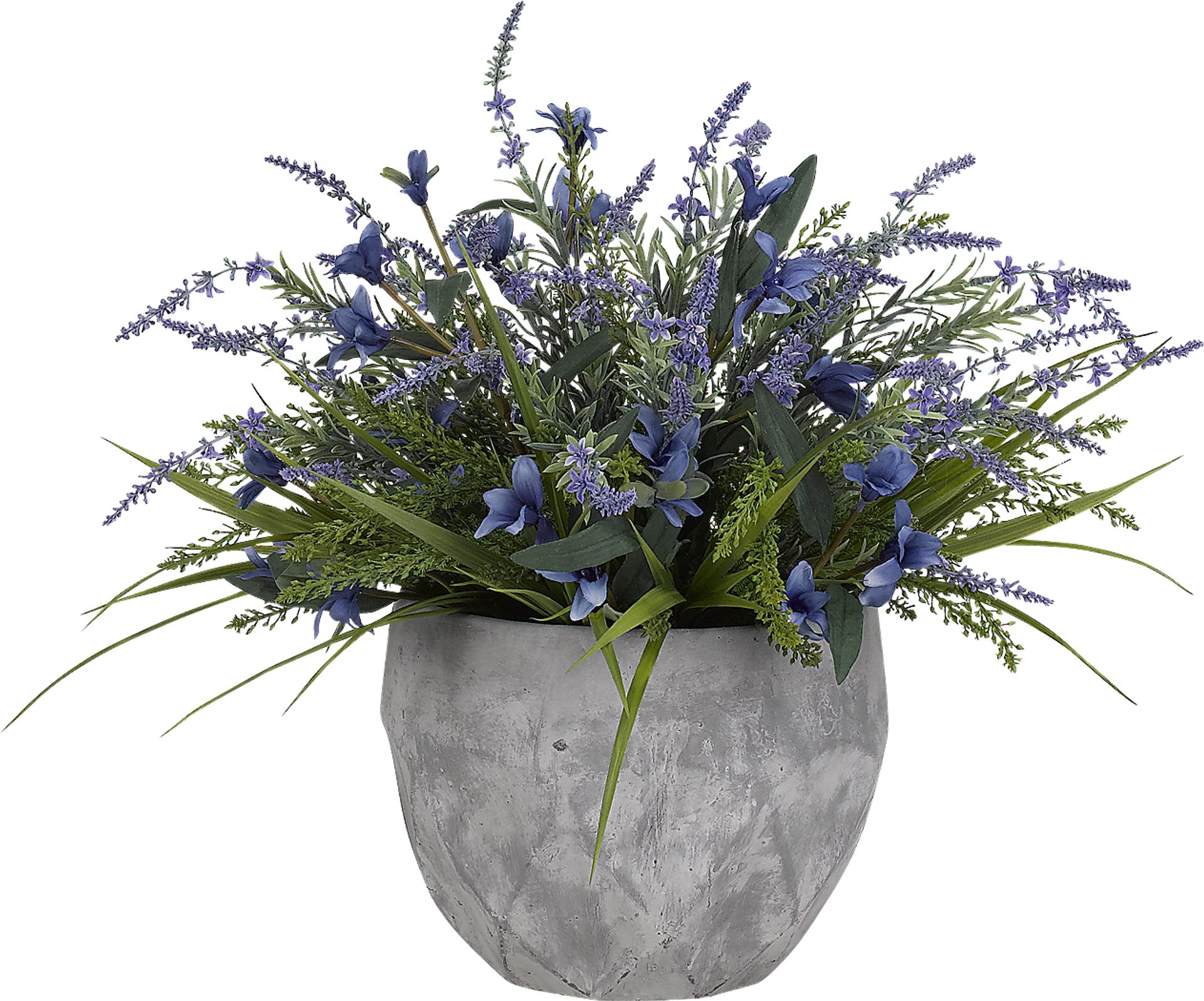 Yadiel Green Lavender Silk Flower Arrangement - Image 1